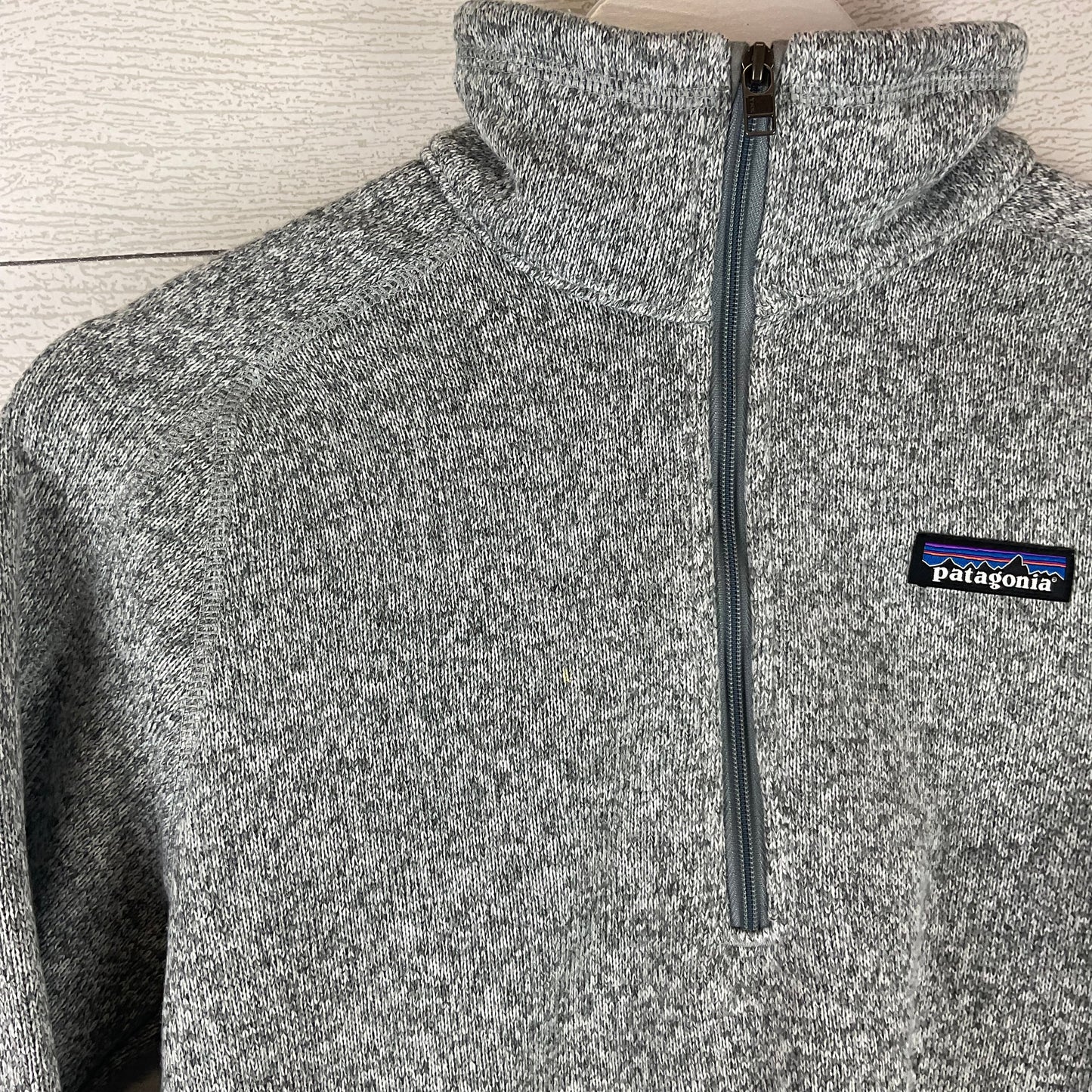 Sweatshirt Designer By Patagonia In Grey, Size: S