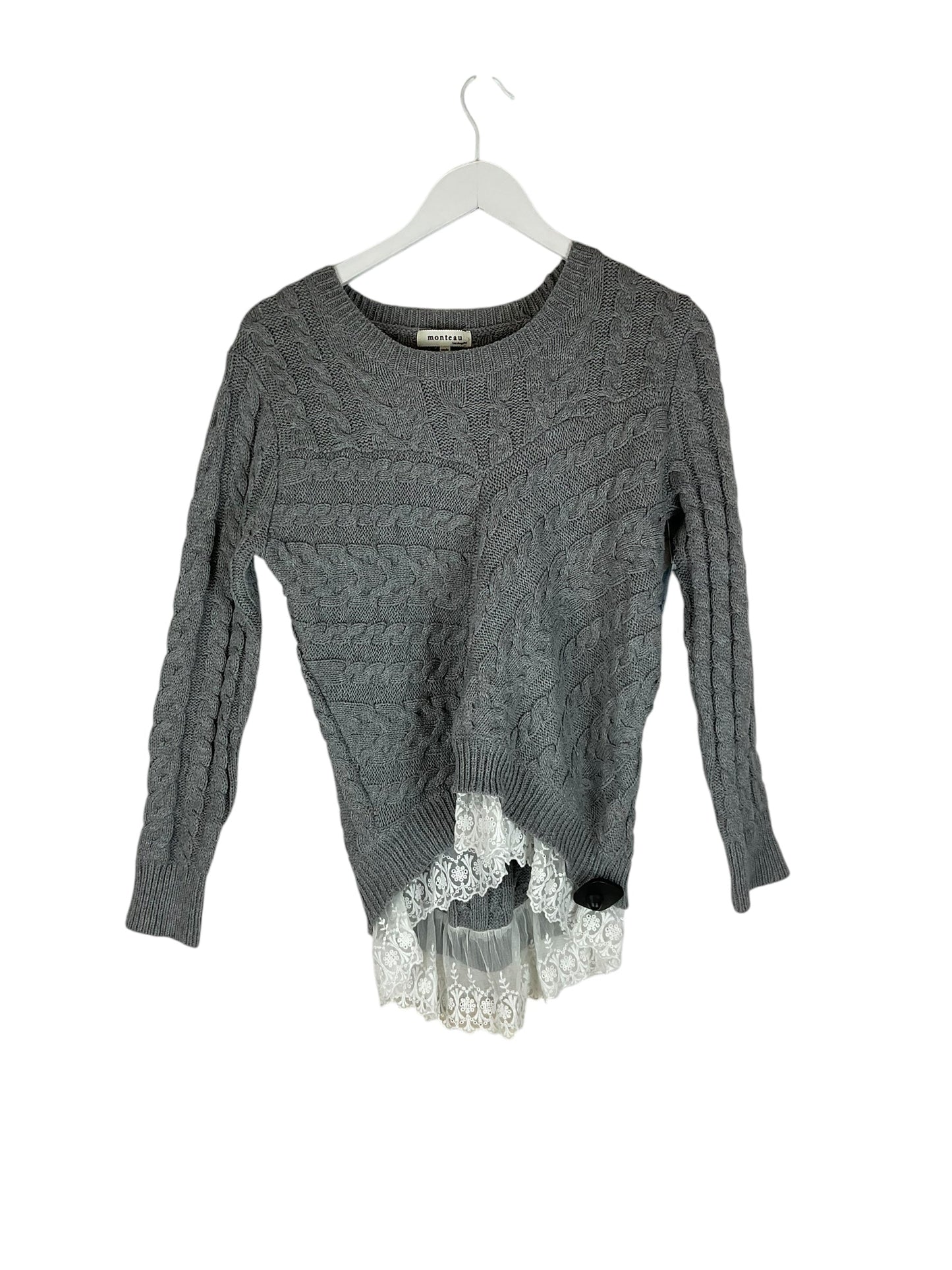 Sweater By Monteau In Grey, Size: M