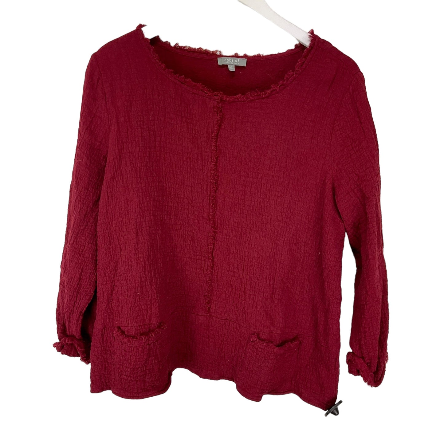 Red Top Long Sleeve Habitat, Size S