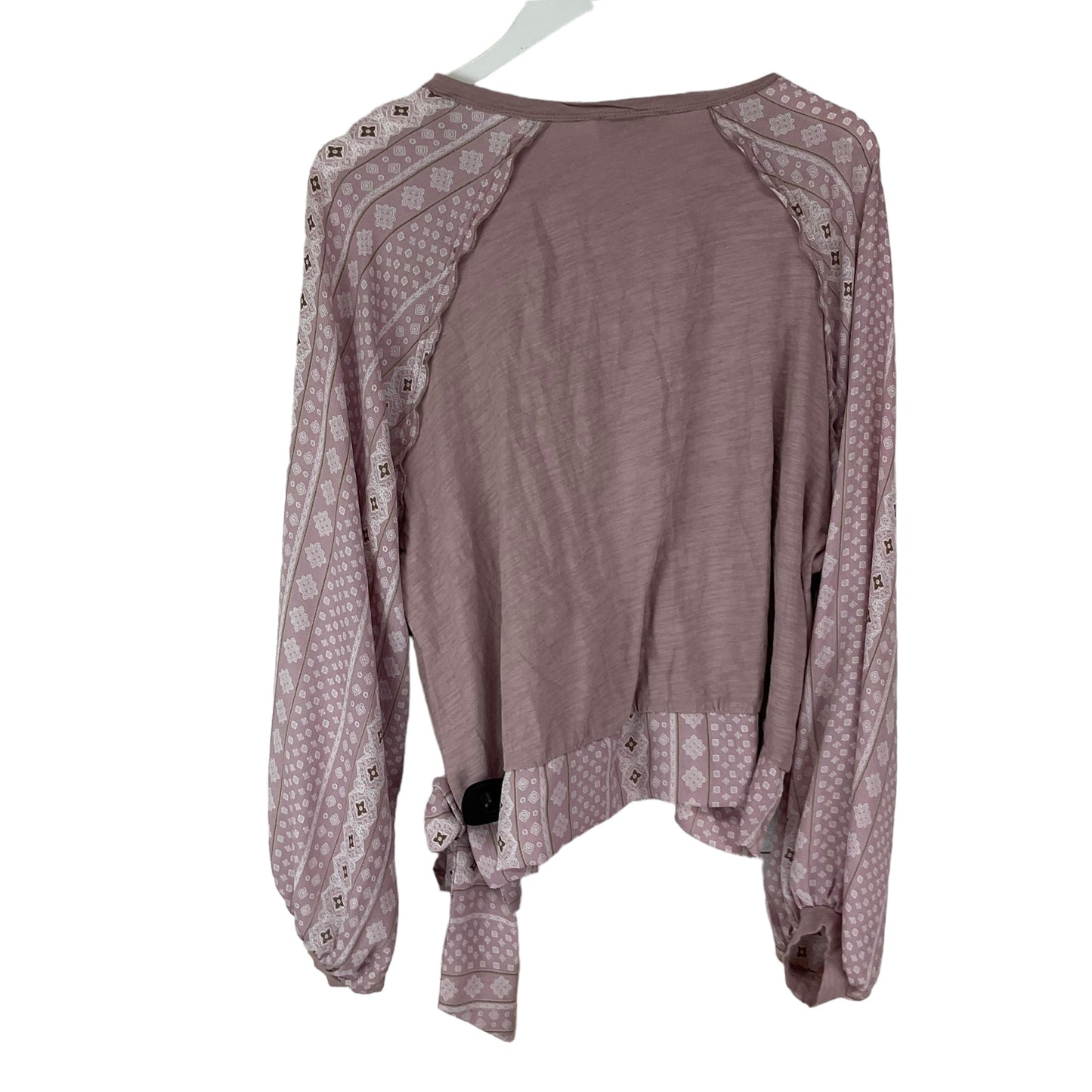 Pink Top Long Sleeve Umgee, Size Xl