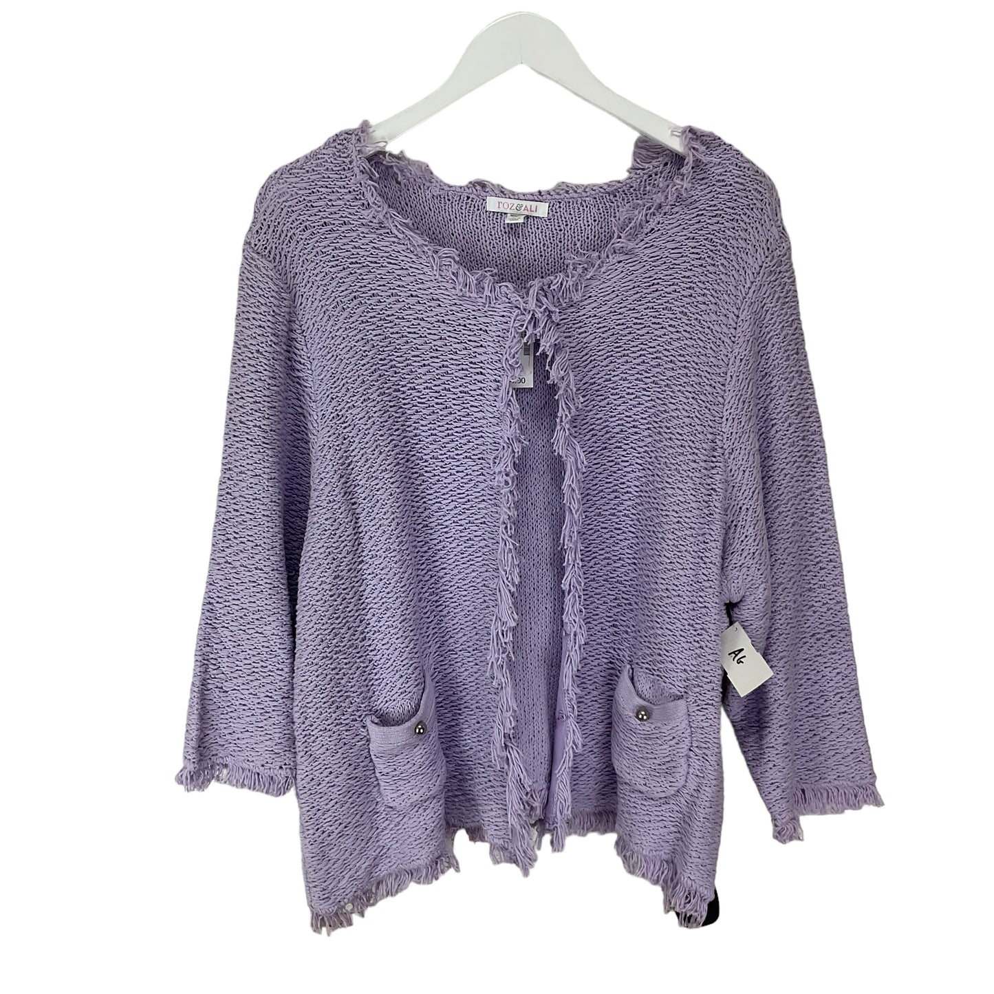 Top Long Sleeve By Clothes Mentor In Purple, Size: 2x