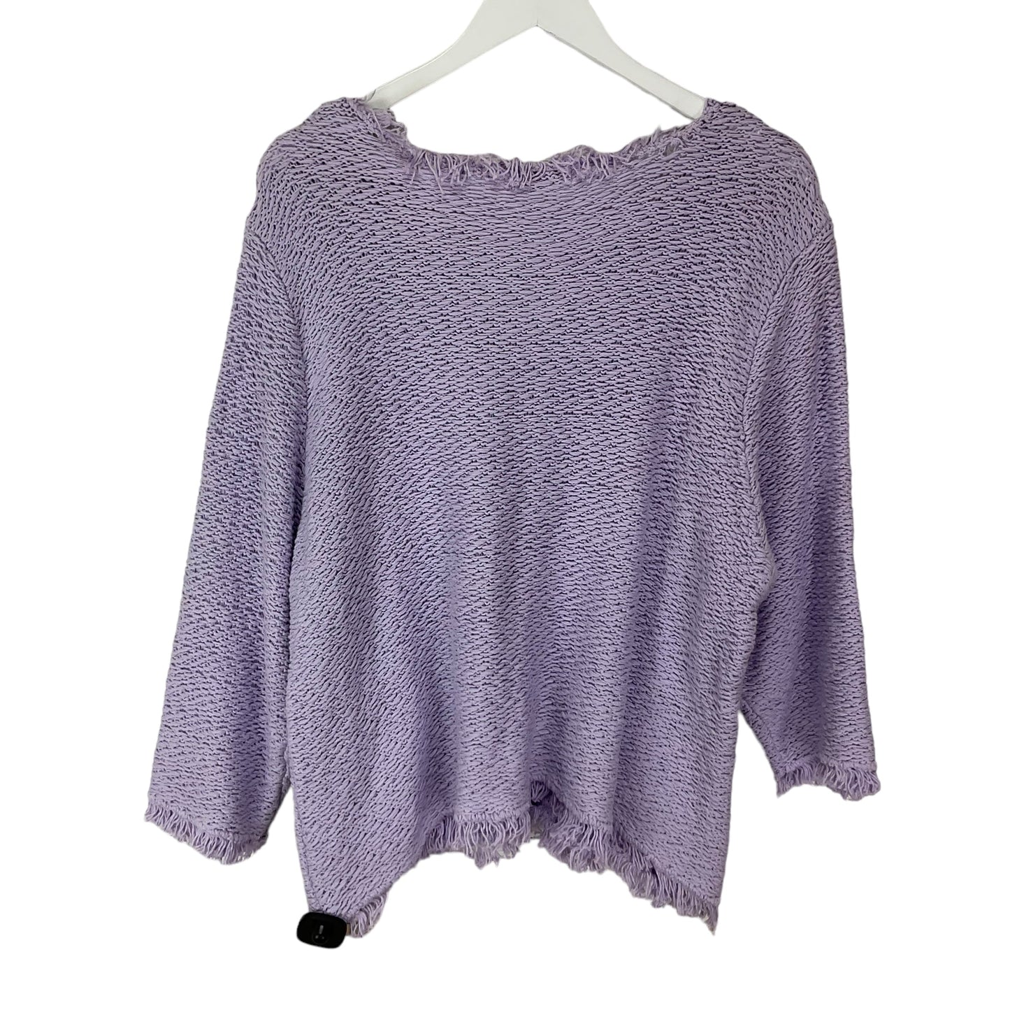 Top Long Sleeve By Clothes Mentor In Purple, Size: 2x