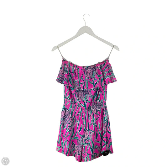 Romper Designer By Lilly Pulitzer In Pink, Size: Xs