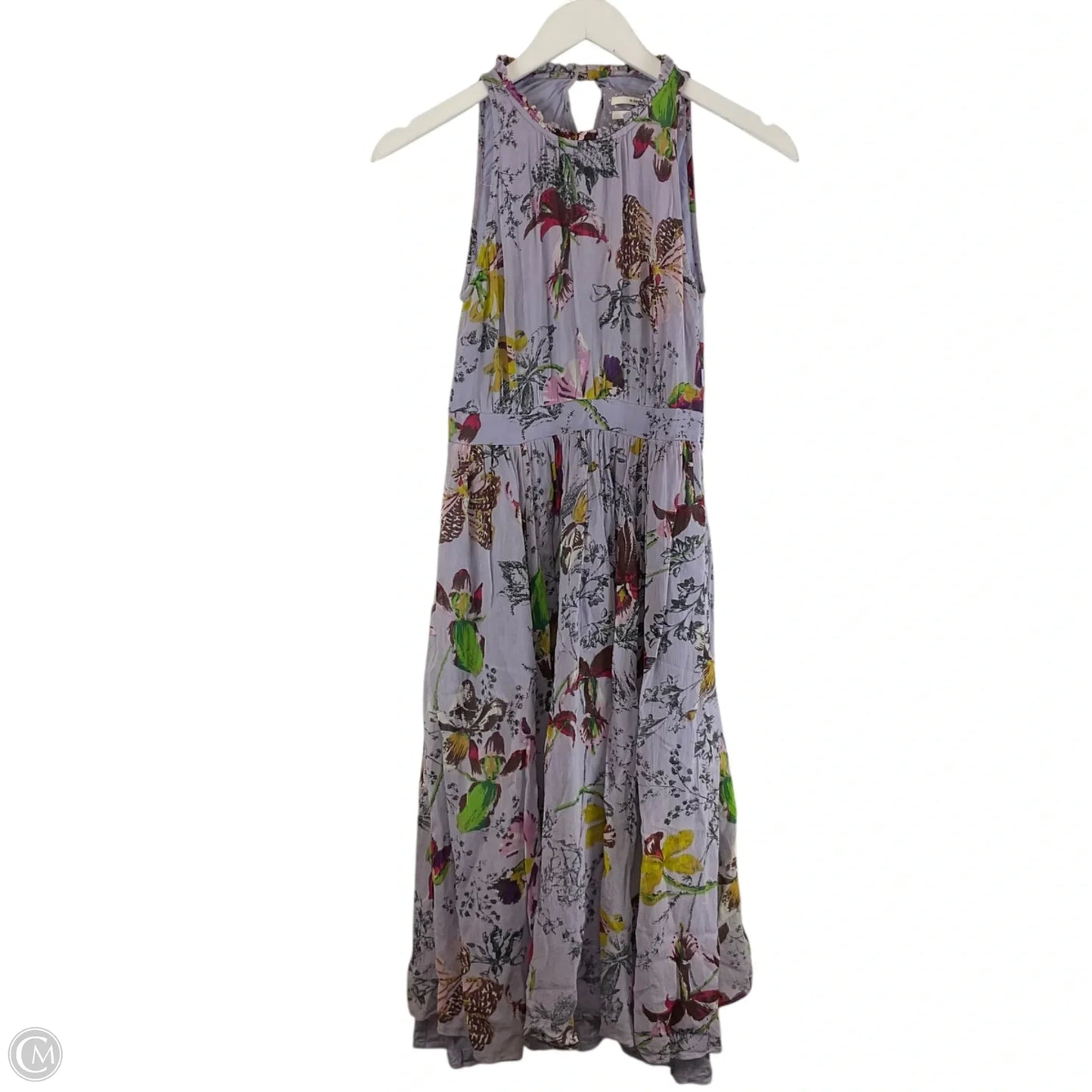 Dress Casual Midi By Anthropologie In Purple, Size: 0