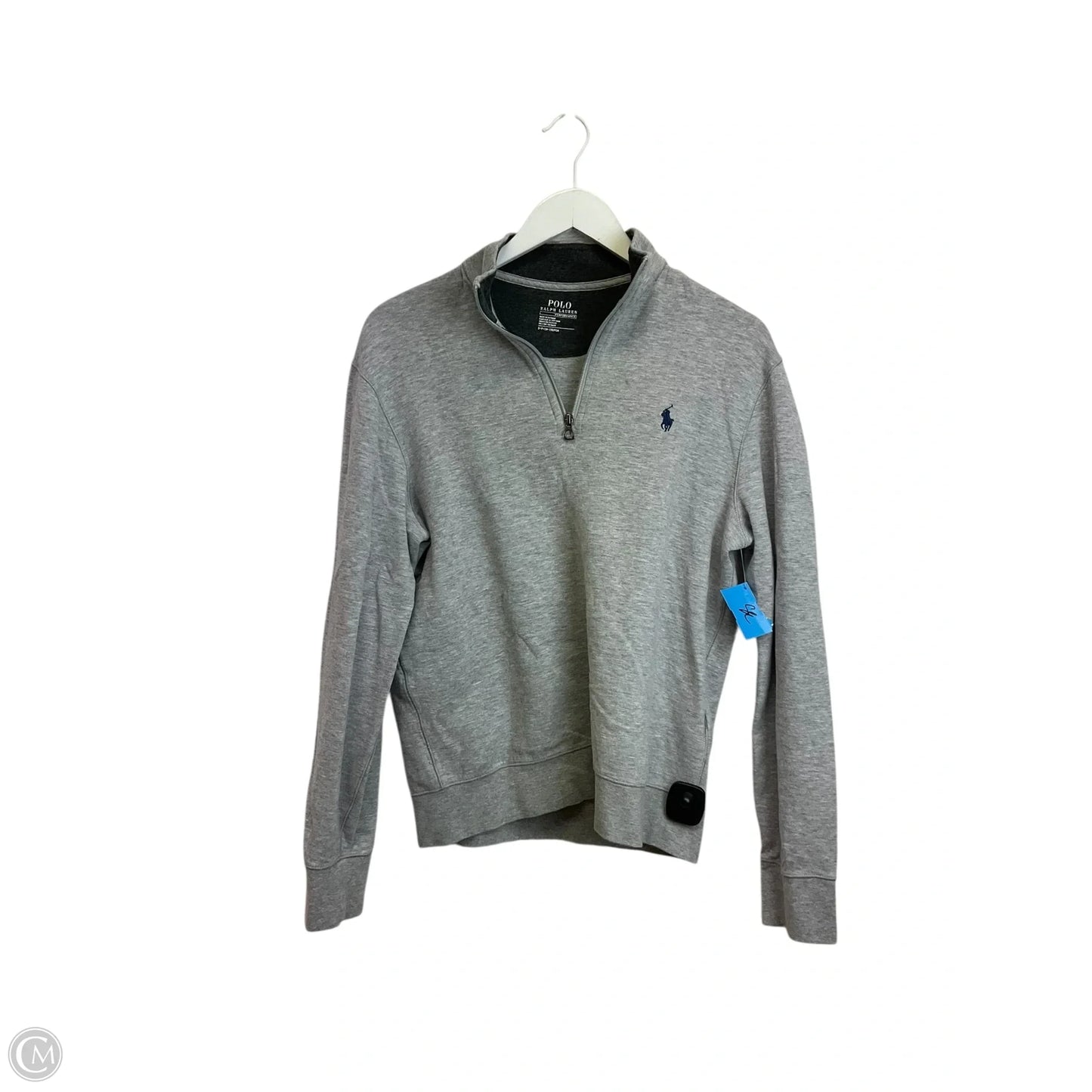 Sweatshirt Collar By Polo Ralph Lauren In Grey, Size: S