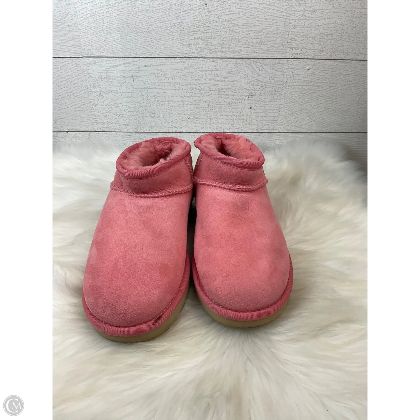 Boots Designer By Ugg In Pink, Size: 7