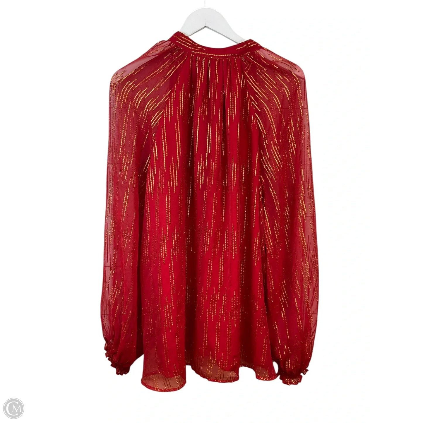 Top Long Sleeve By Crown And Ivy In Red, Size: Xxl
