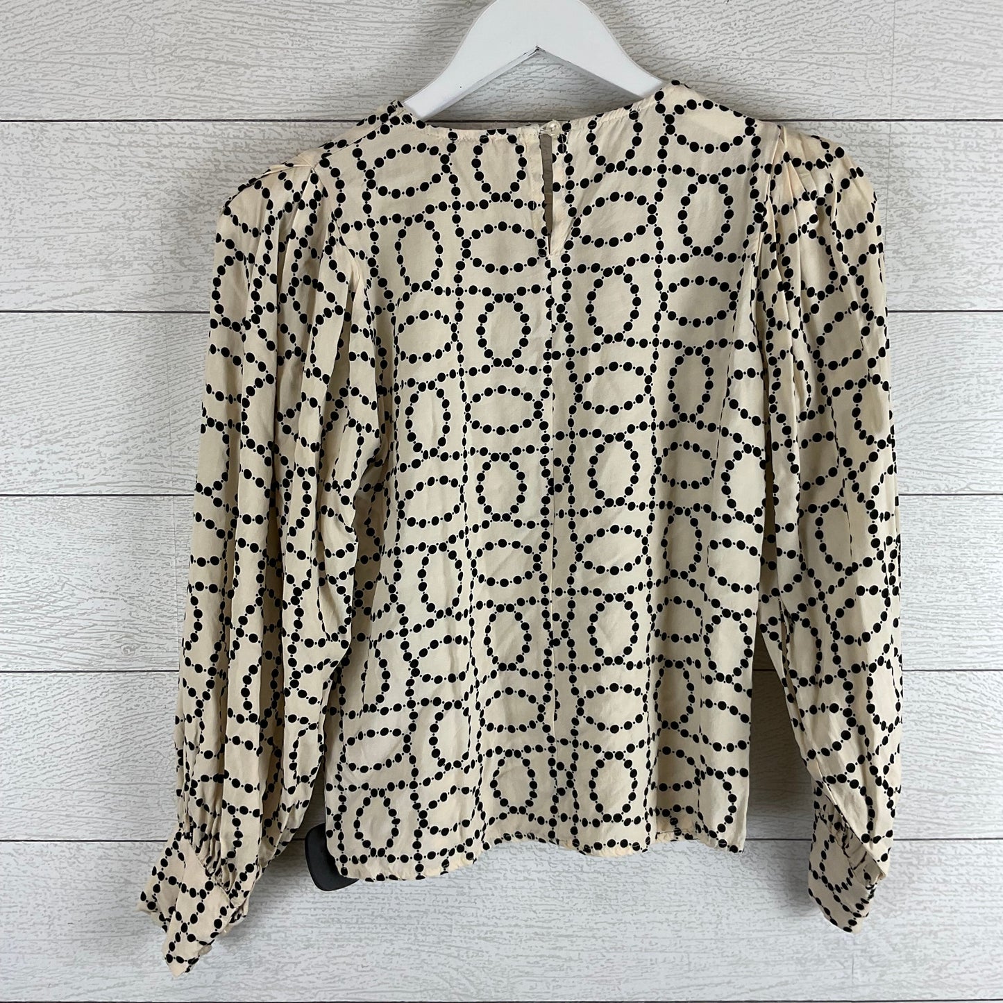 Top Long Sleeve By Philosophy In Black & Cream, Size: Xs