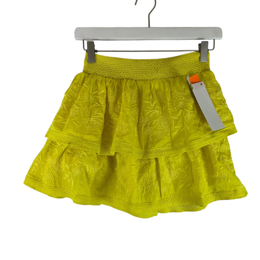 Skirt Designer By Alice + Olivia In Yellow, Size: 0