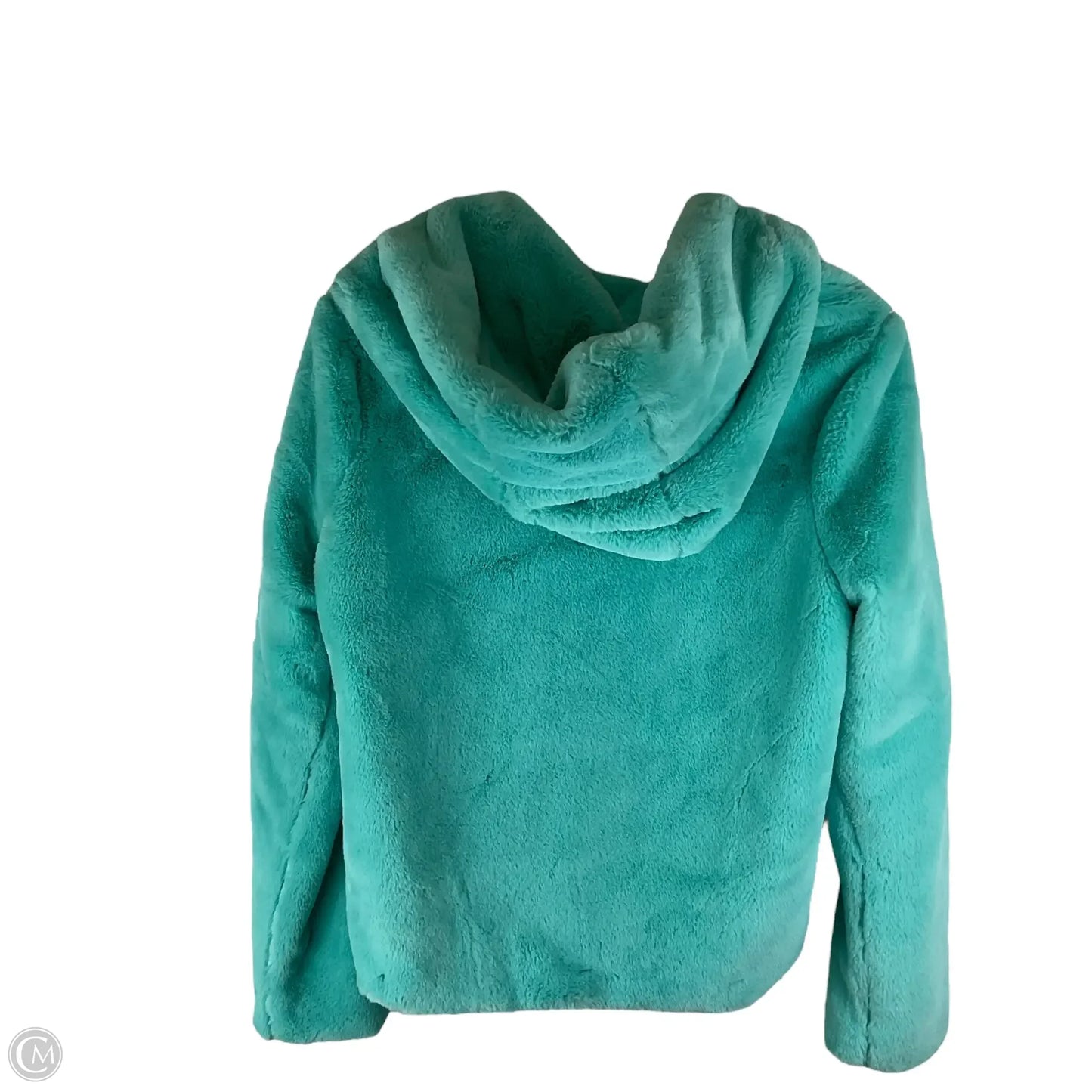 Jacket Faux Fur & Sherpa By Fashion Nova In Blue, Size: M