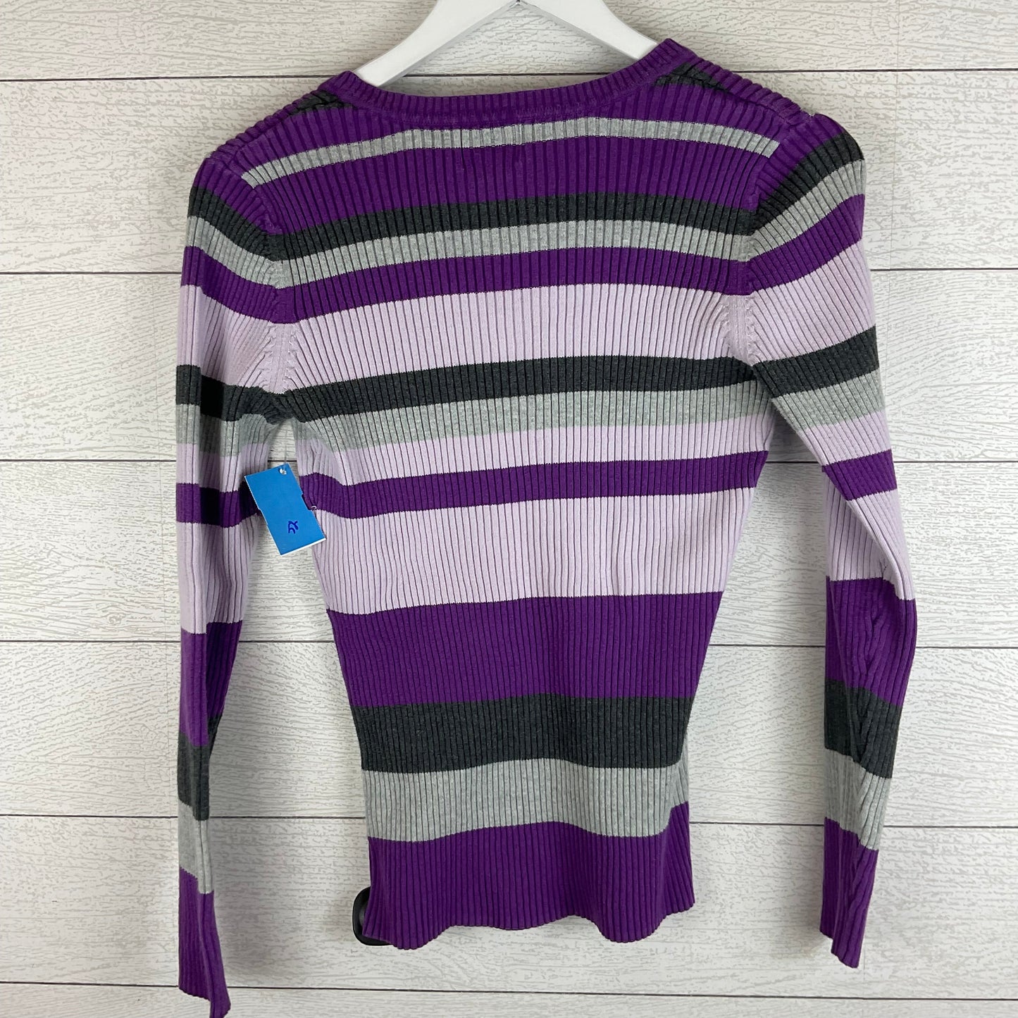 Top Long Sleeve By St Johns Bay In Purple, Size: M