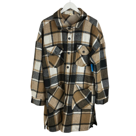 Jacket Shirt By Jodifl In Plaid Pattern, Size: 1x