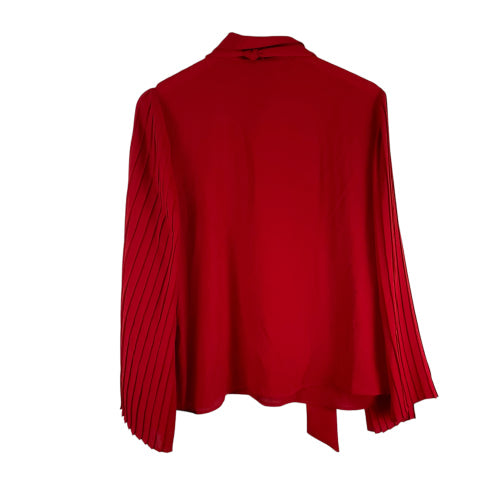 Top Long Sleeve Basic By Worthington In Red, Size: L