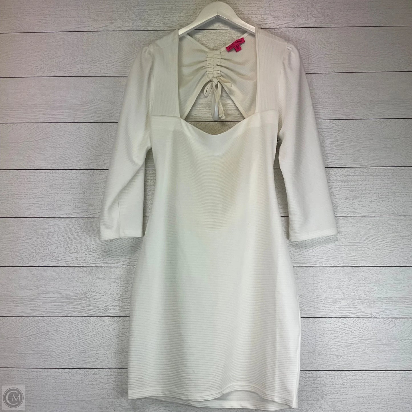 Dress Casual Midi By Betsey Johnson In White, Size: Xl