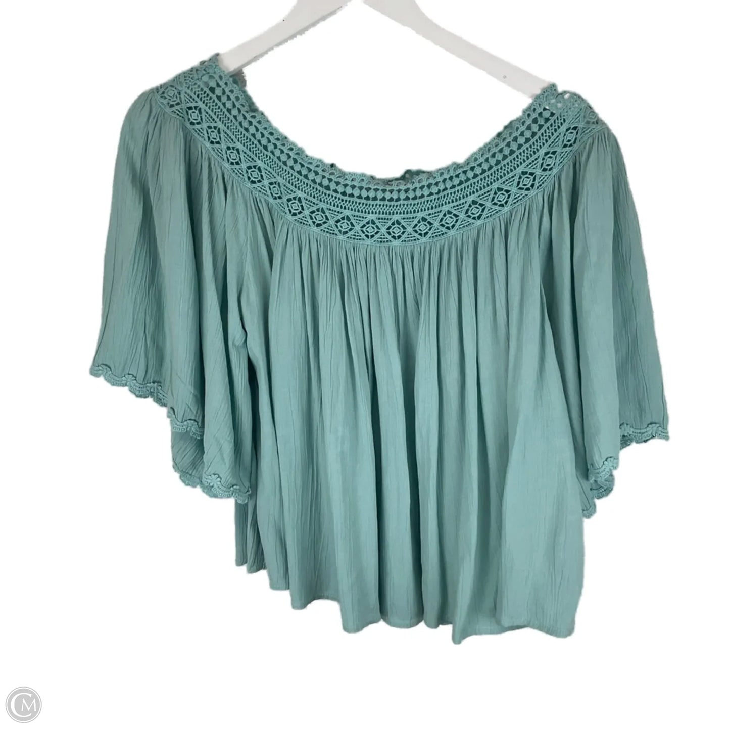 Top Long Sleeve Basic By Anthropologie In Blue, Size: S