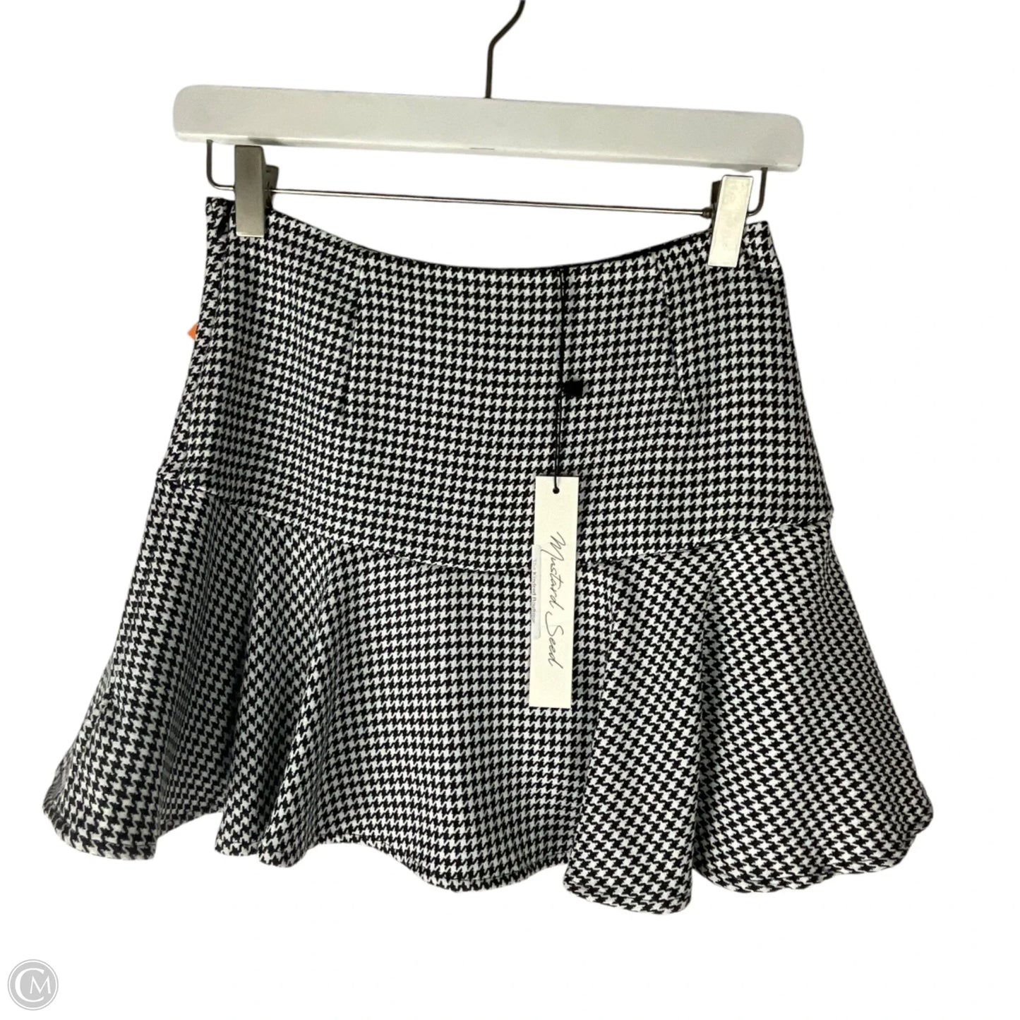 Skirt Mini & Short By Mustard Seed In Black & White, Size: S