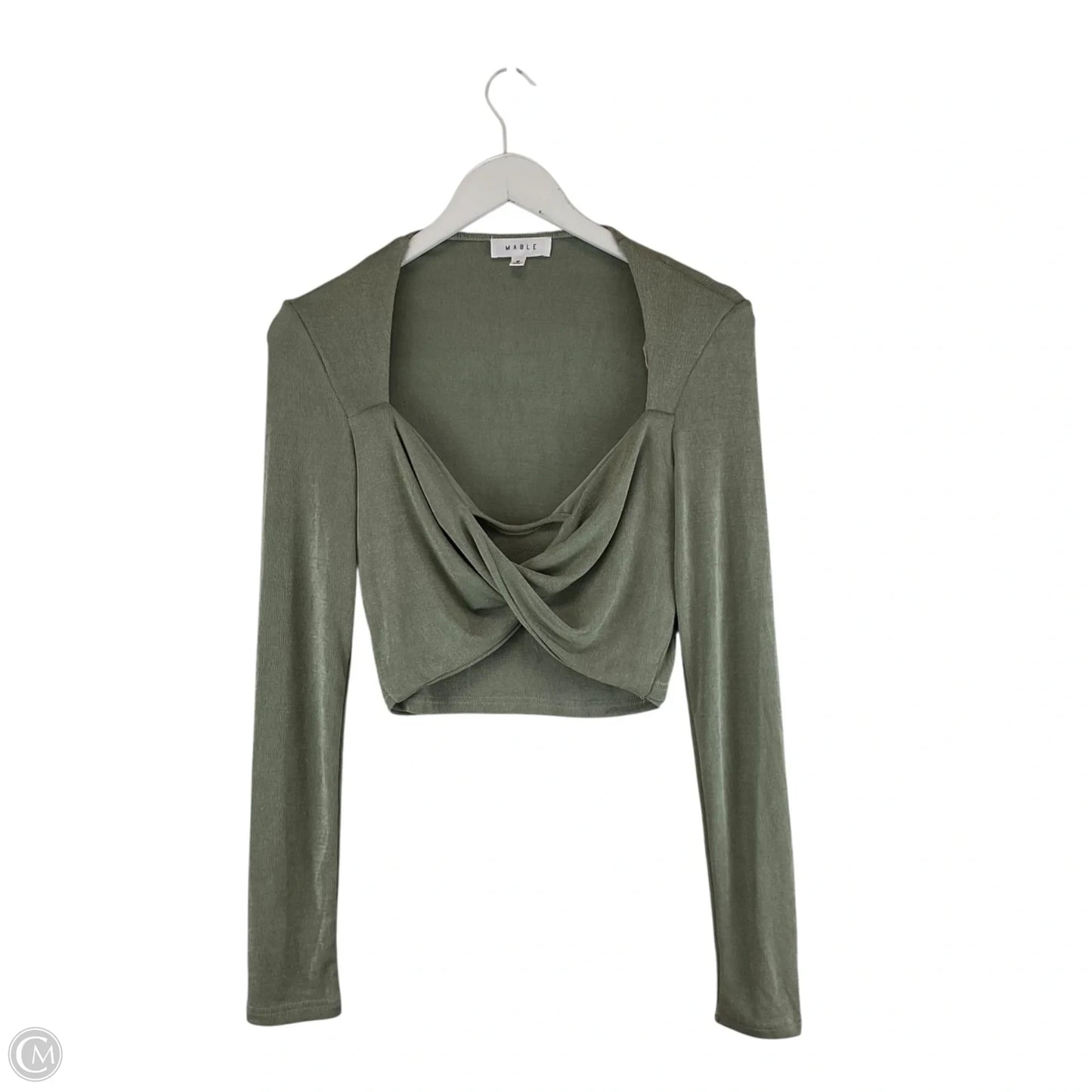 Top Long Sleeve By Mable In Green, Size: M