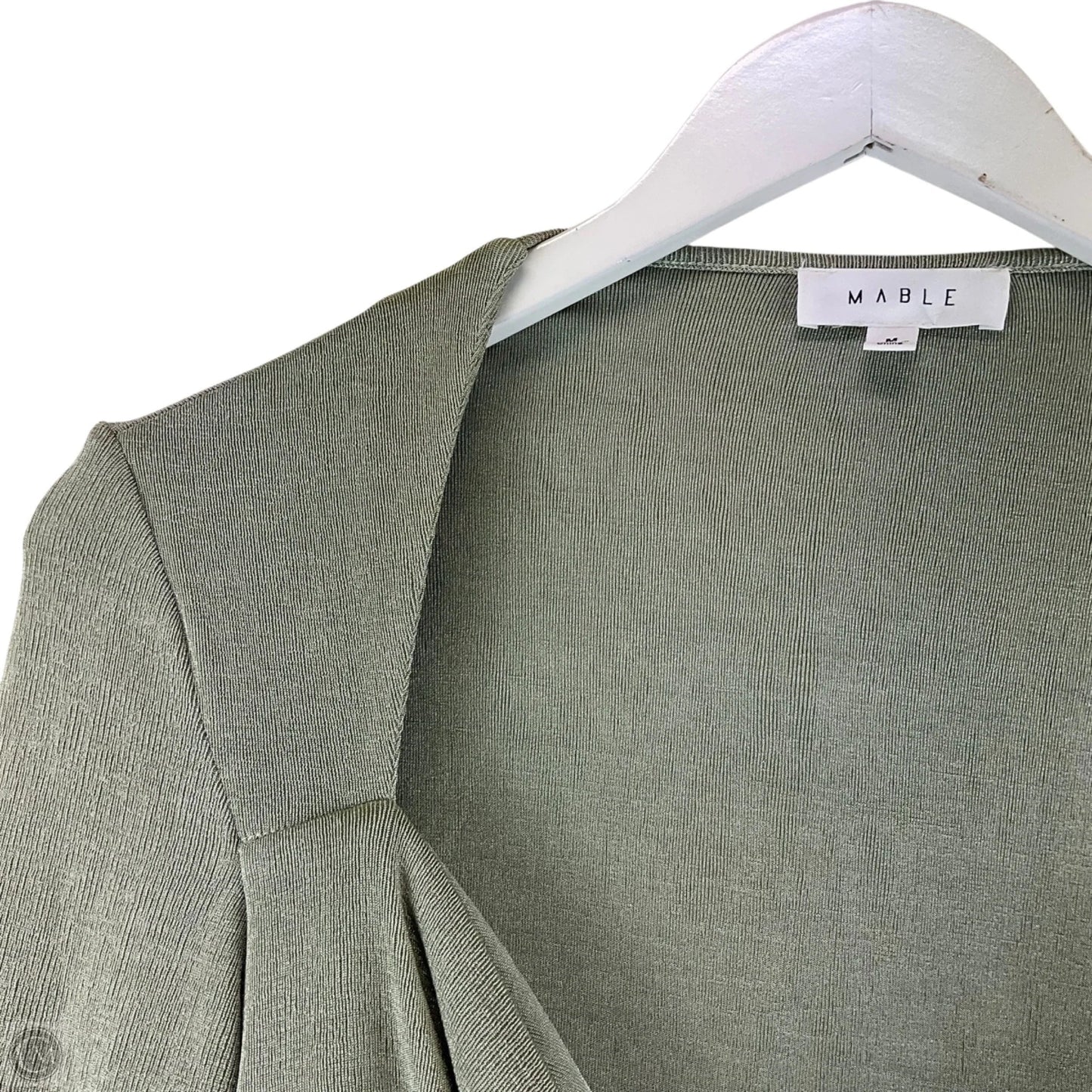Top Long Sleeve By Mable In Green, Size: M