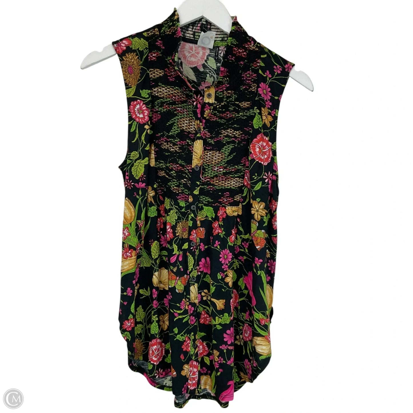 Top Sleeveless By Anthropologie In Black, Size: M