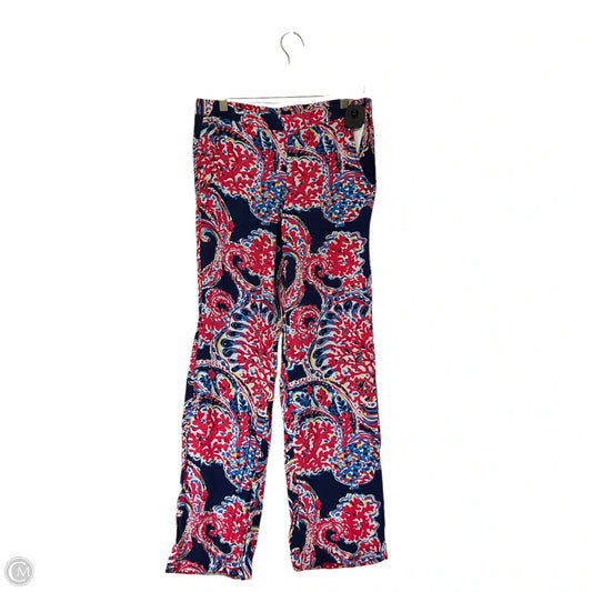 Pants Designer By Lilly Pulitzer In Blue & Red, Size: S