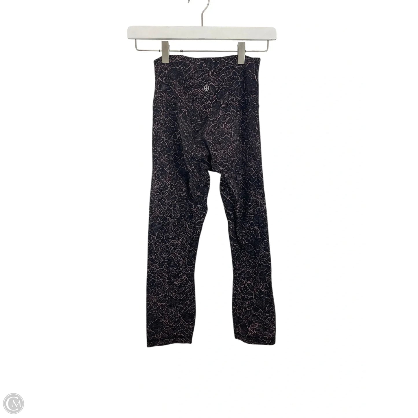 Athletic Leggings By Lululemon In Black & Pink, Size: 4