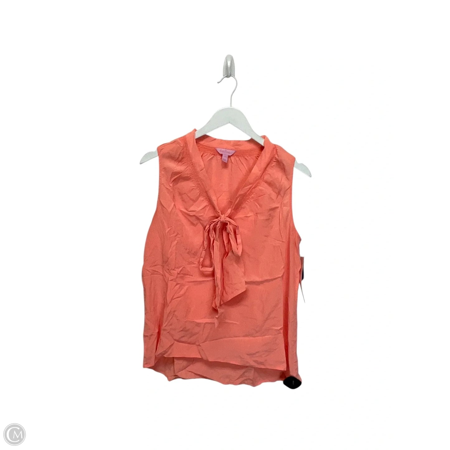 Top Sleeveless Designer By Lilly Pulitzer In Coral, Size: L