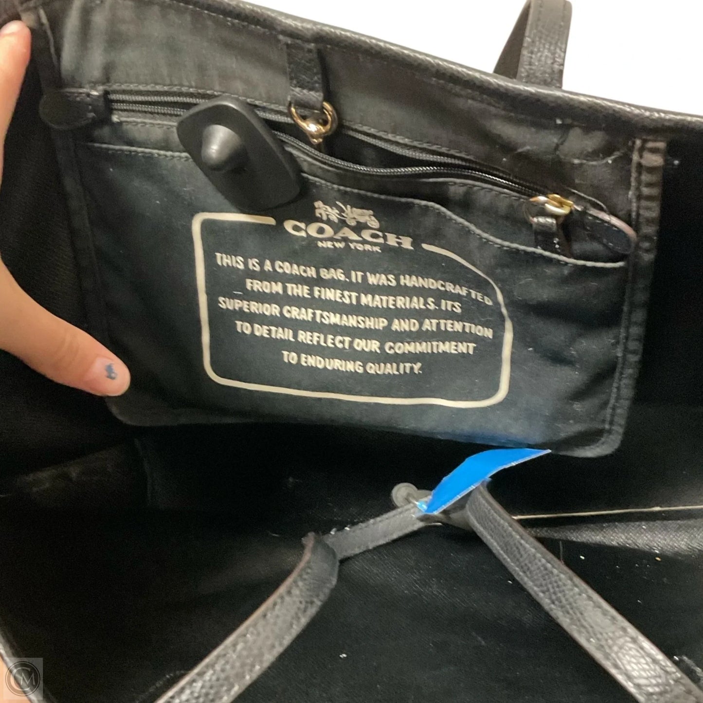 Handbag Designer By Coach, Size: Large