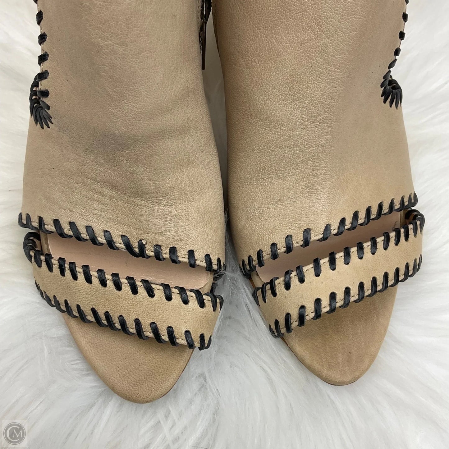 Sandals Heels Block By Loeffler Randall In Tan, Size: 7