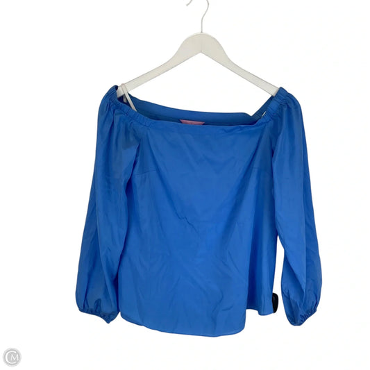 Top Long Sleeve Designer By Lilly Pulitzer In Blue, Size: Xs