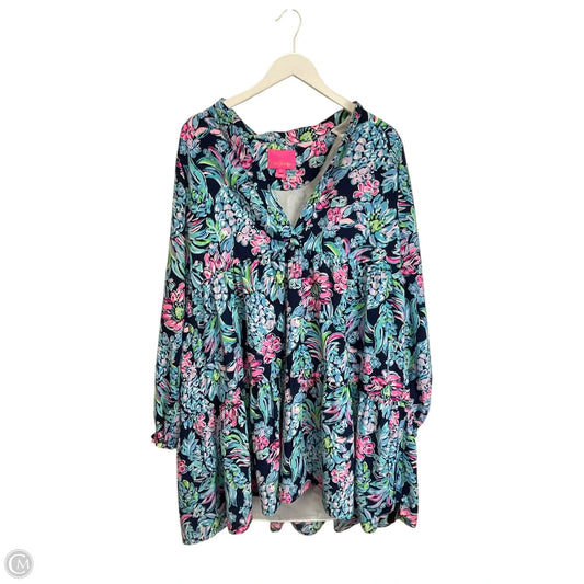 Dress Designer By Lilly Pulitzer In Navy, Size: L