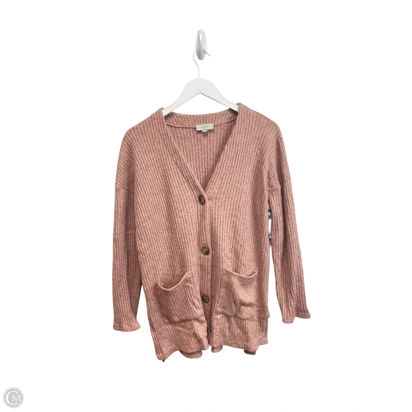 Cardigan By Loft In Pink, Size: L