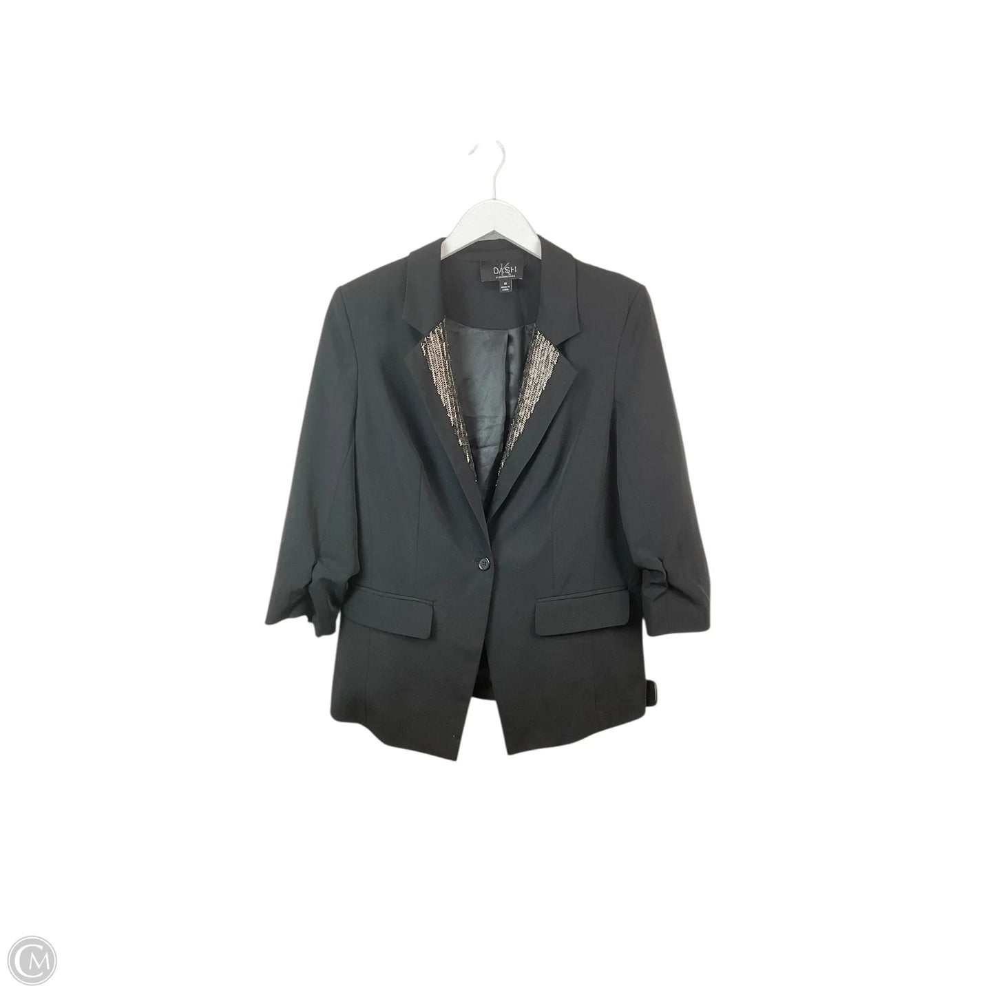 Blazer By Kardashian Kollections In Black, Size: 10