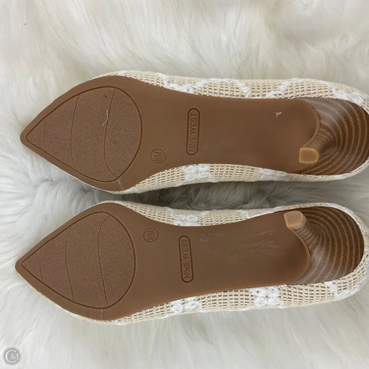 Shoes Heels Kitten By Nine West In Tan, Size: 8