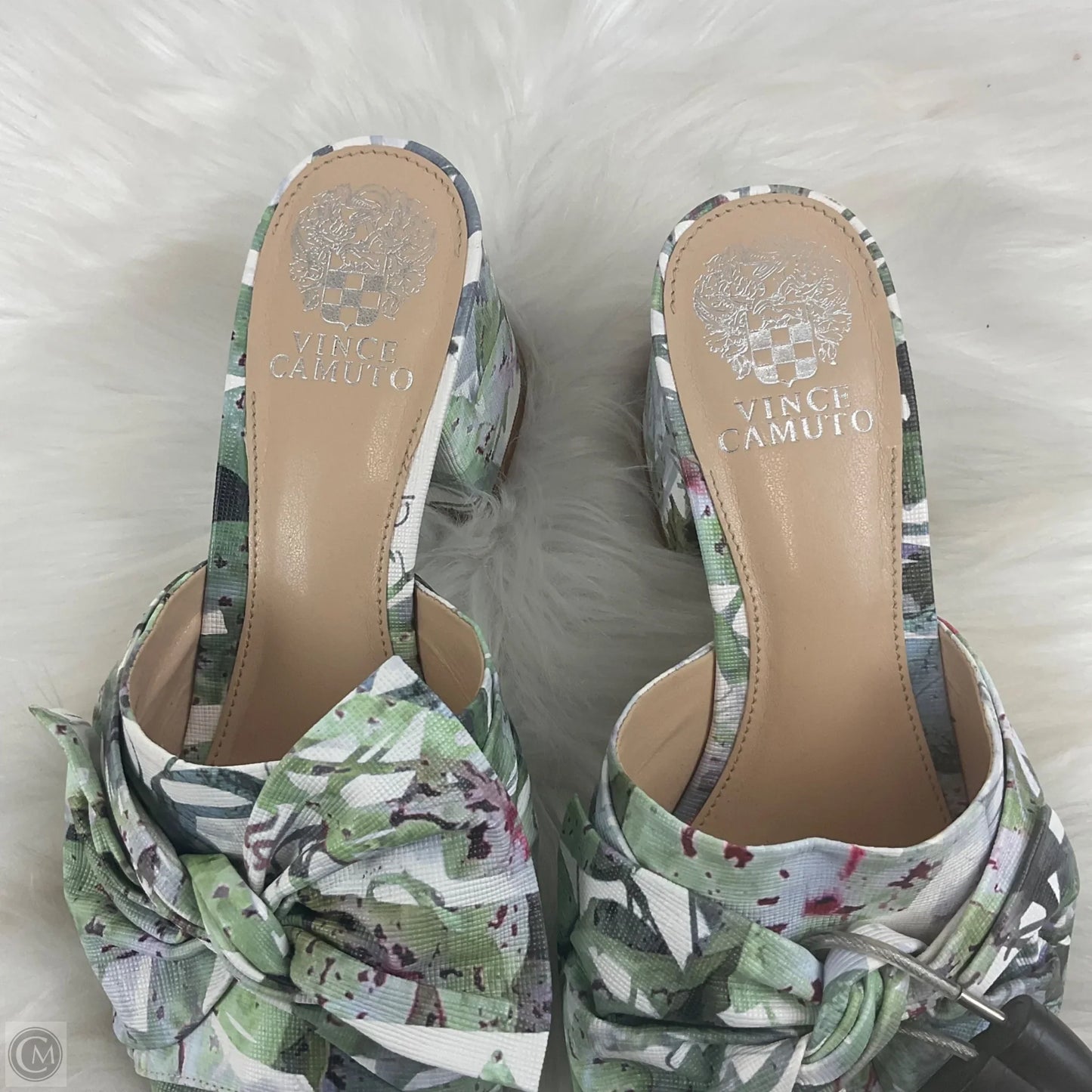 Sandals Heels Block By Vince Camuto In Green, Size: 8