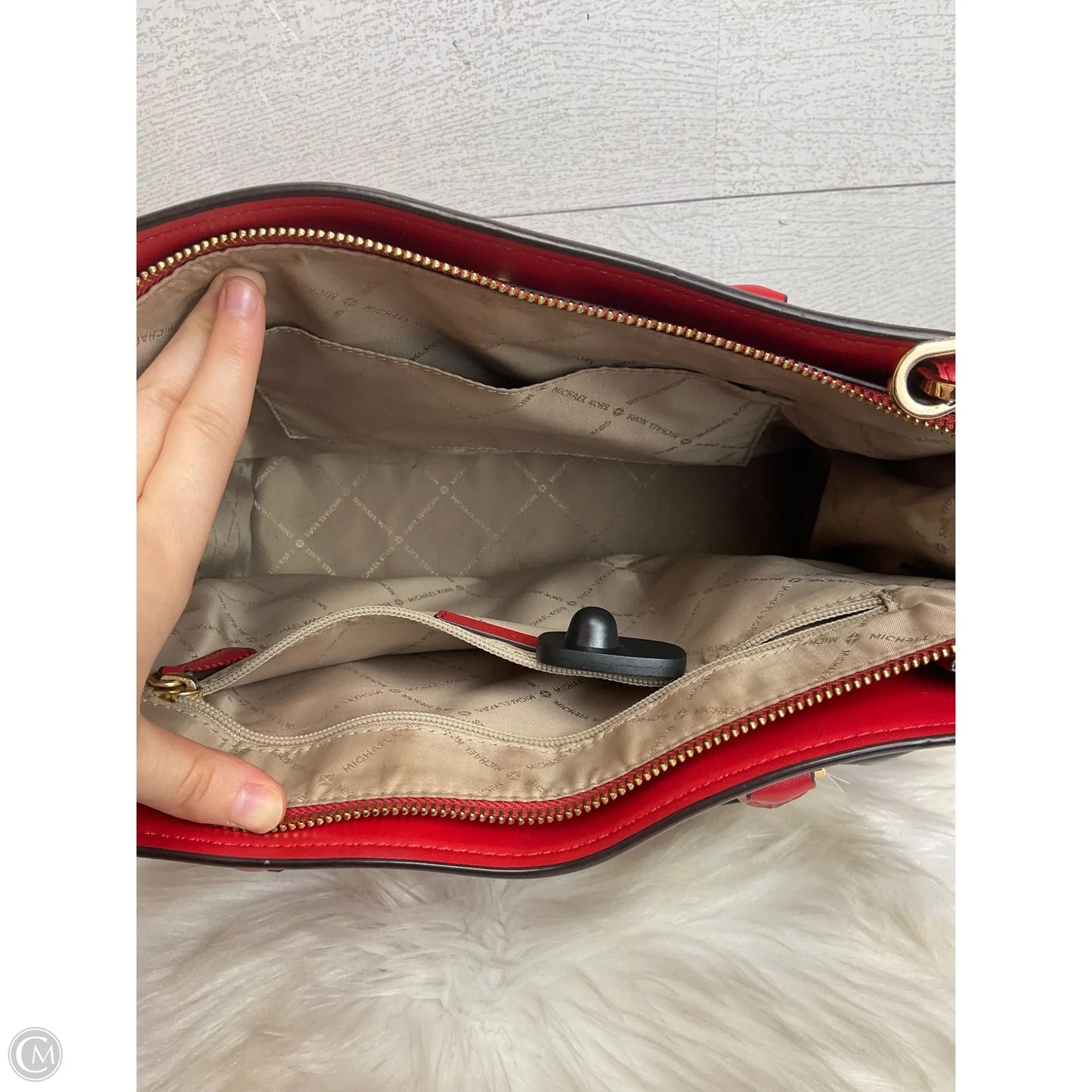 Handbag Designer By Michael Kors, Size: Large