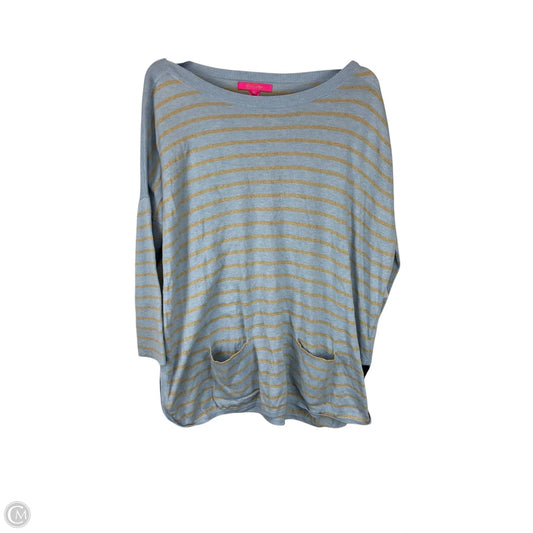 Top Long Sleeve Designer By Lilly Pulitzer In Striped Pattern, Size: M