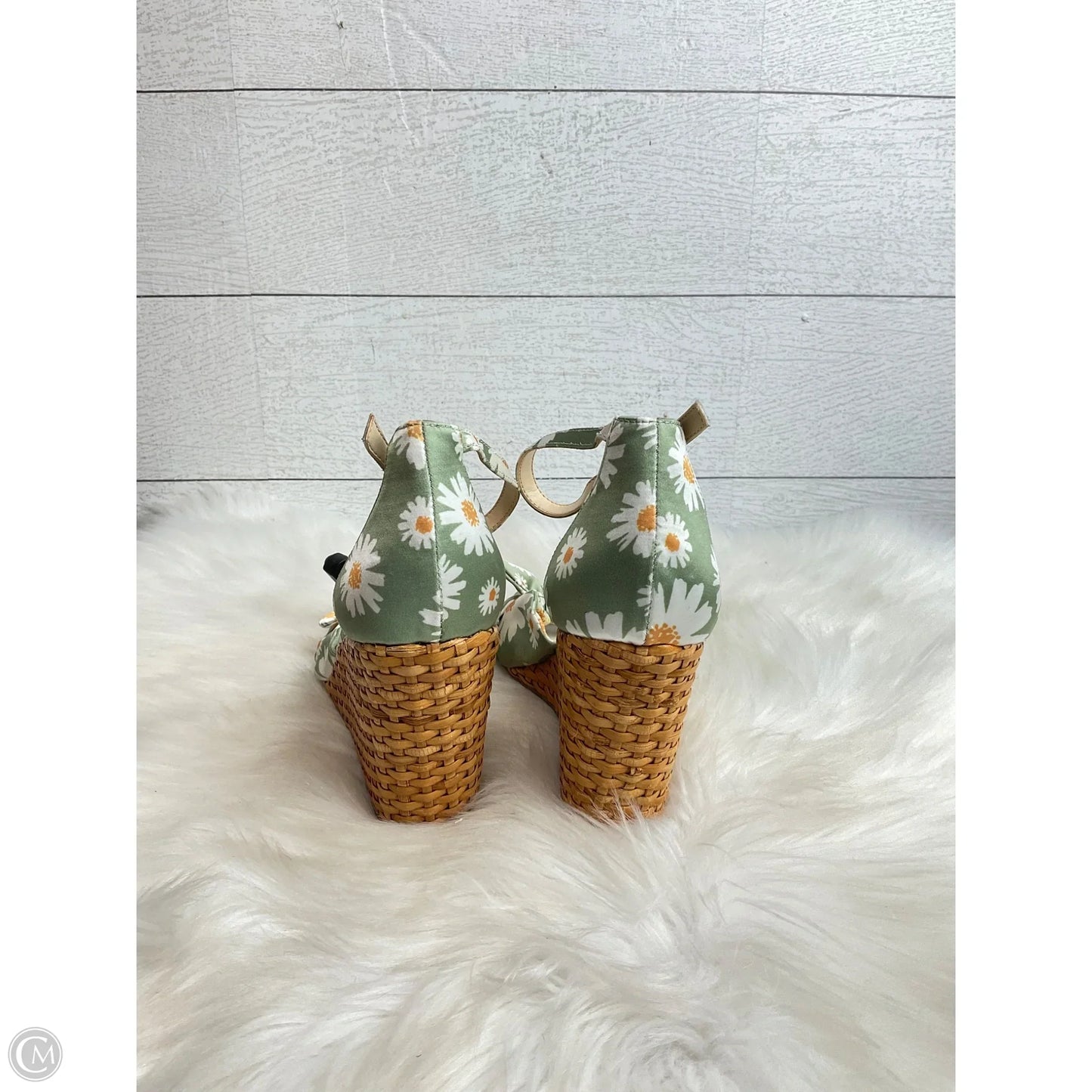 Shoes Heels Wedge By Jessica Simpson In Green, Size: 6.5