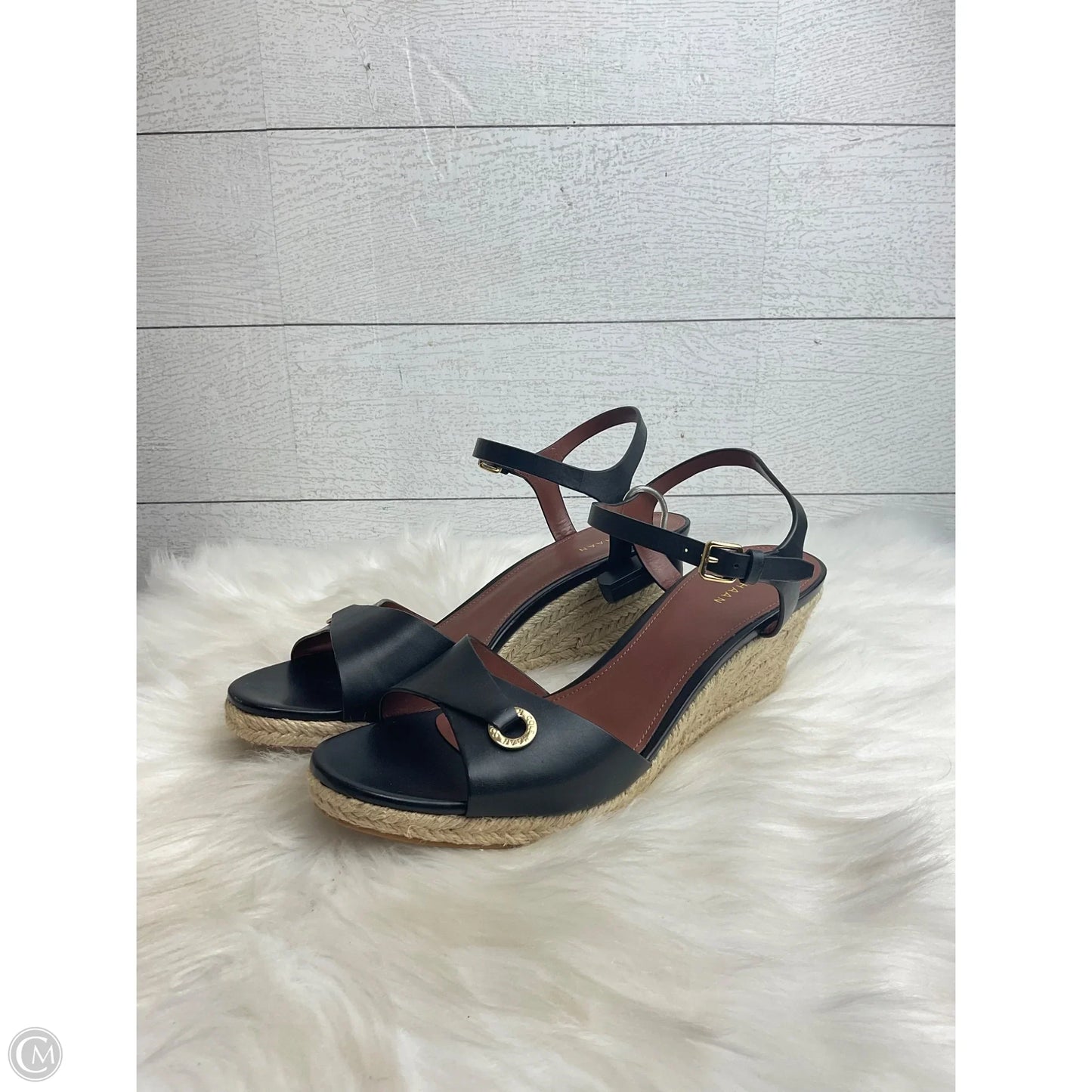 Shoes Heels Wedge By Cole-haan In Black, Size: 9