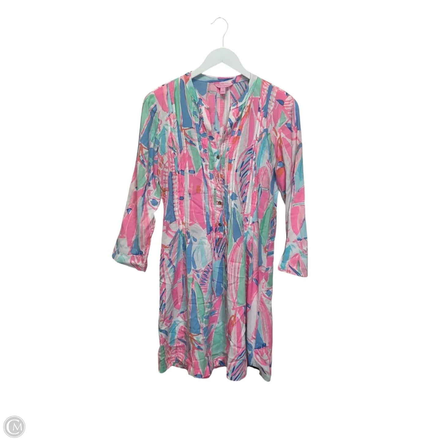 Dress Designer By Lilly Pulitzer In Blue & Pink, Size: S