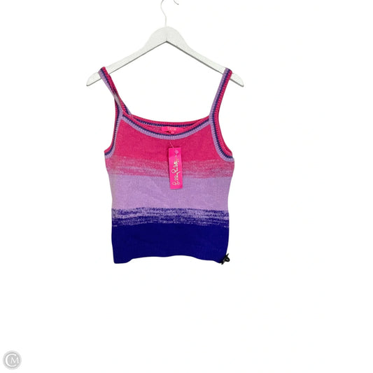 Top Sleeveless Designer By Lilly Pulitzer In Pink & Purple, Size: S