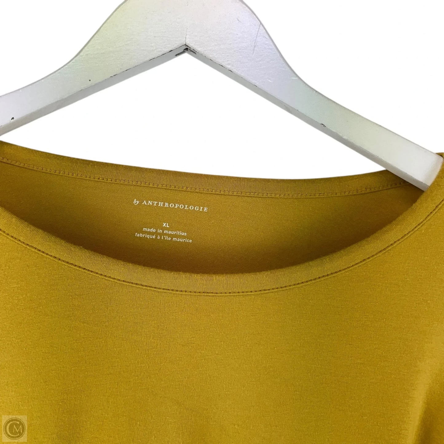 Top Long Sleeve Basic By Anthropologie In Yellow, Size: Xl