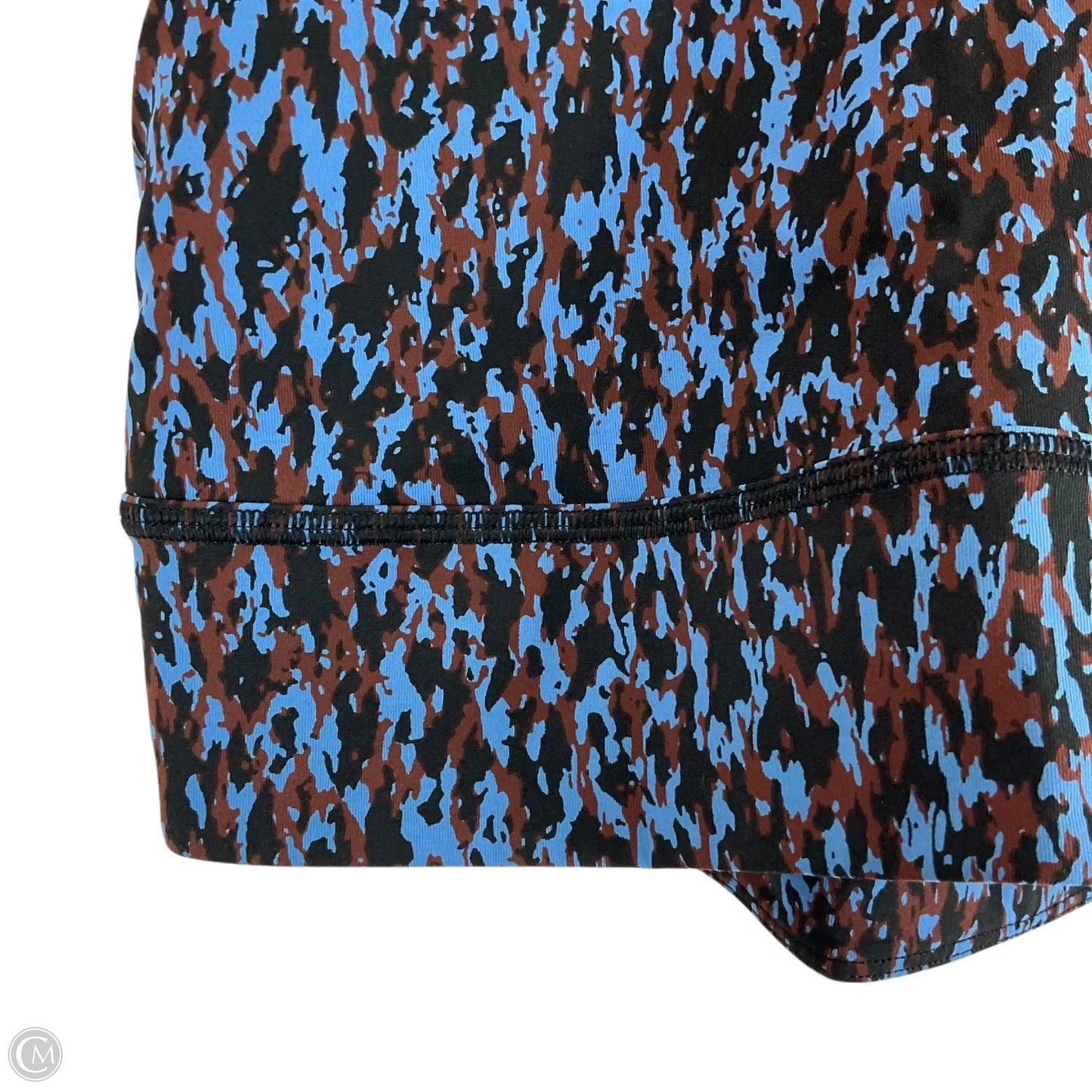 Athletic Bra By Lululemon In Black & Blue, Size: 8