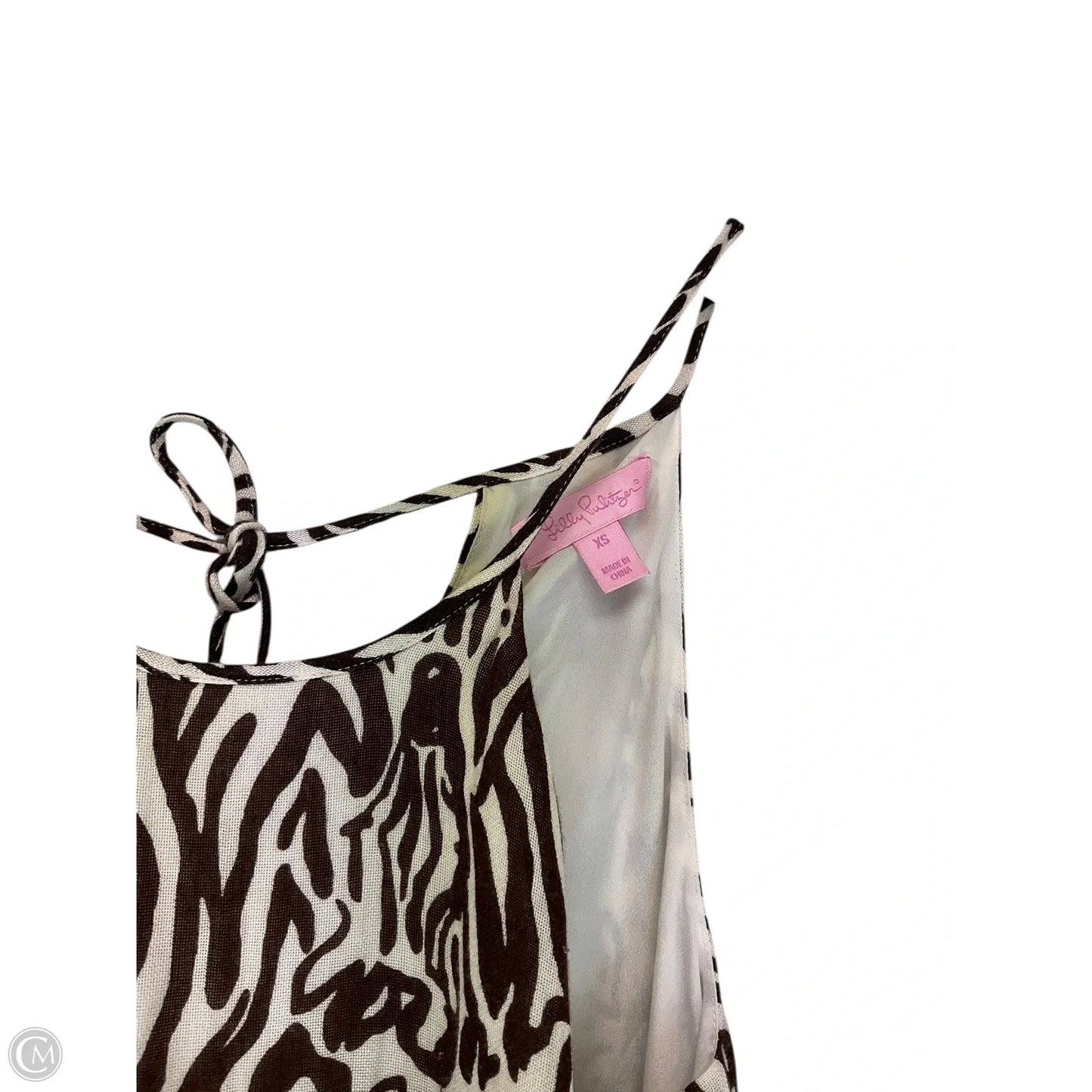 Dress Designer By Lilly Pulitzer In Brown & Cream, Size: Xs