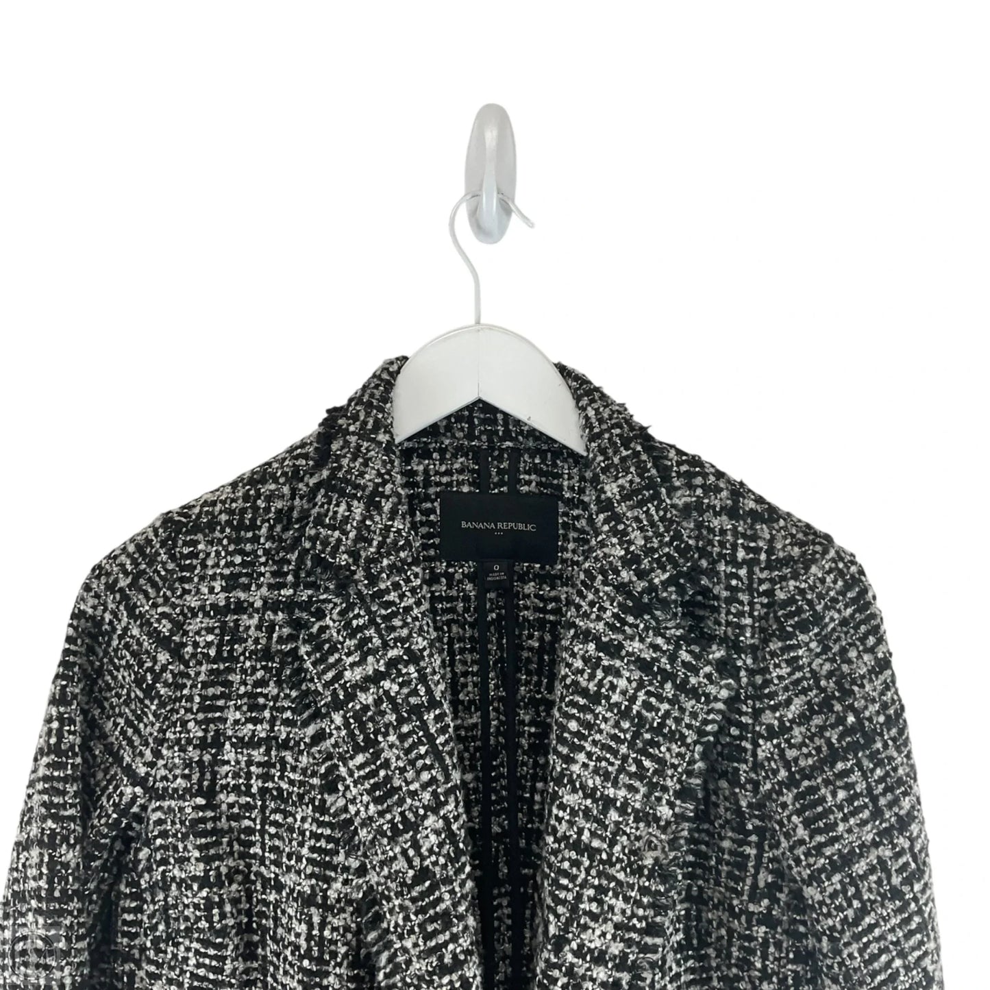 Blazer By Banana Republic In Black & White, Size: 0