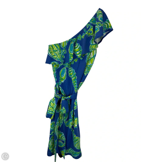 Dress Designer By Lilly Pulitzer In Blue & Green, Size: Xs