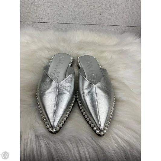 Shoes Designer By Karl Lagerfeld In Silver, Size: 7