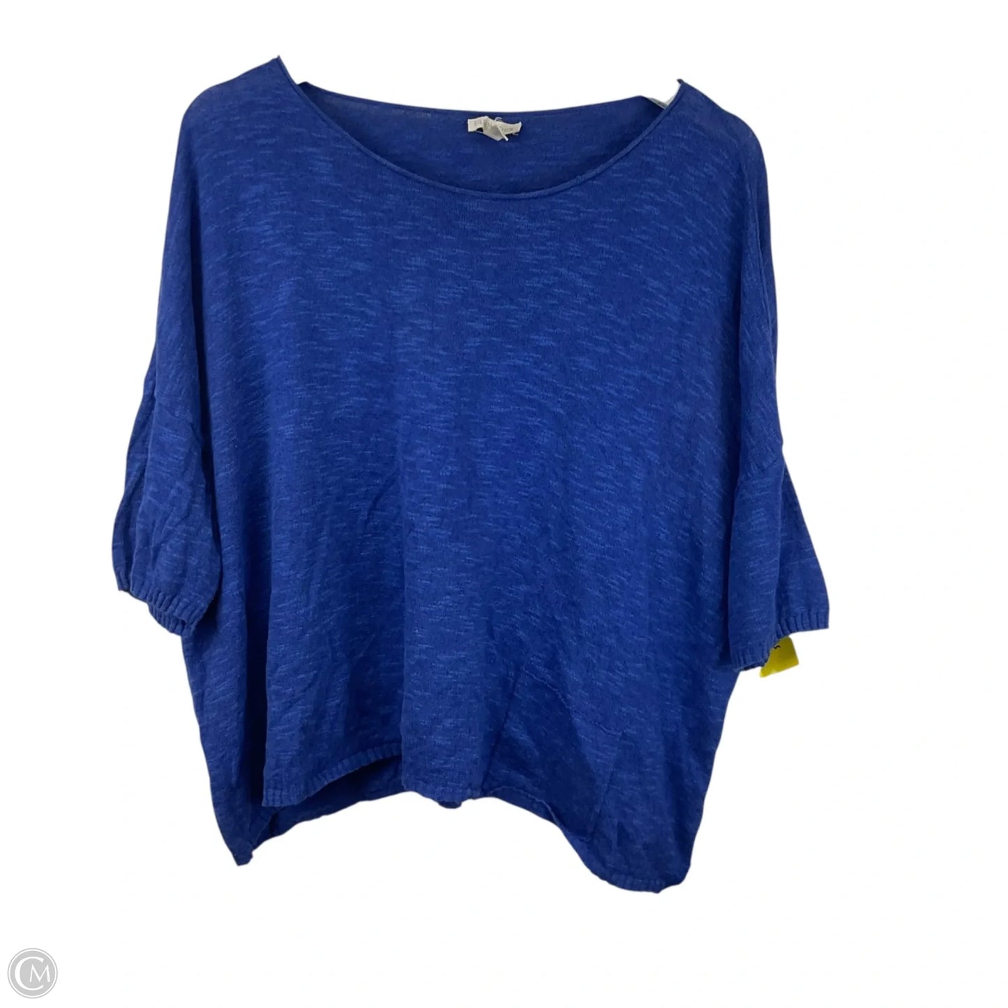 Top Short Sleeve By Eileen Fisher In Blue, Size: M