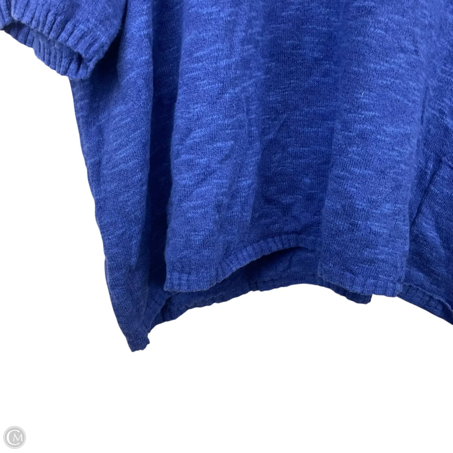 Top Short Sleeve By Eileen Fisher In Blue, Size: M