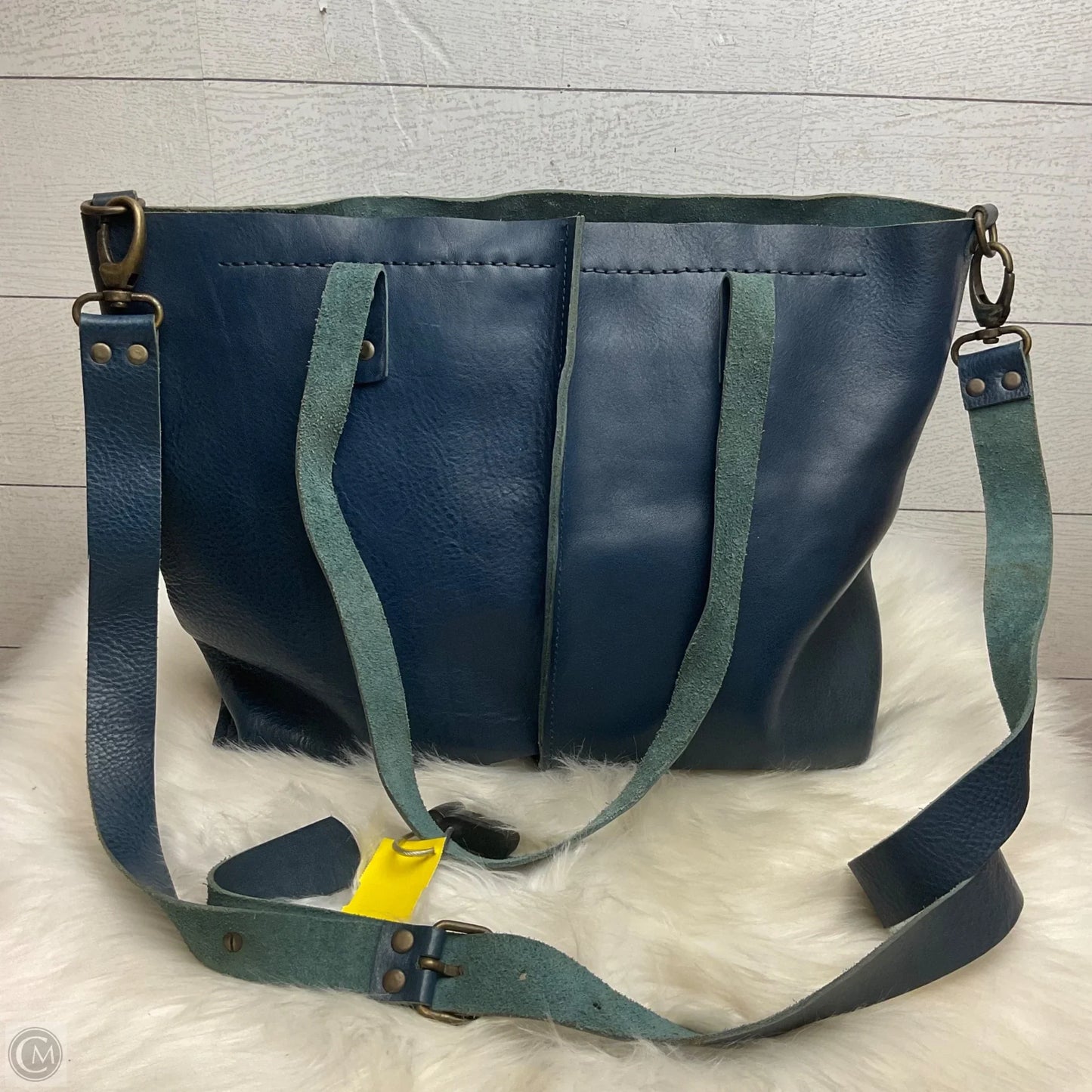 Handbag Leather By Cmb, Size: Large