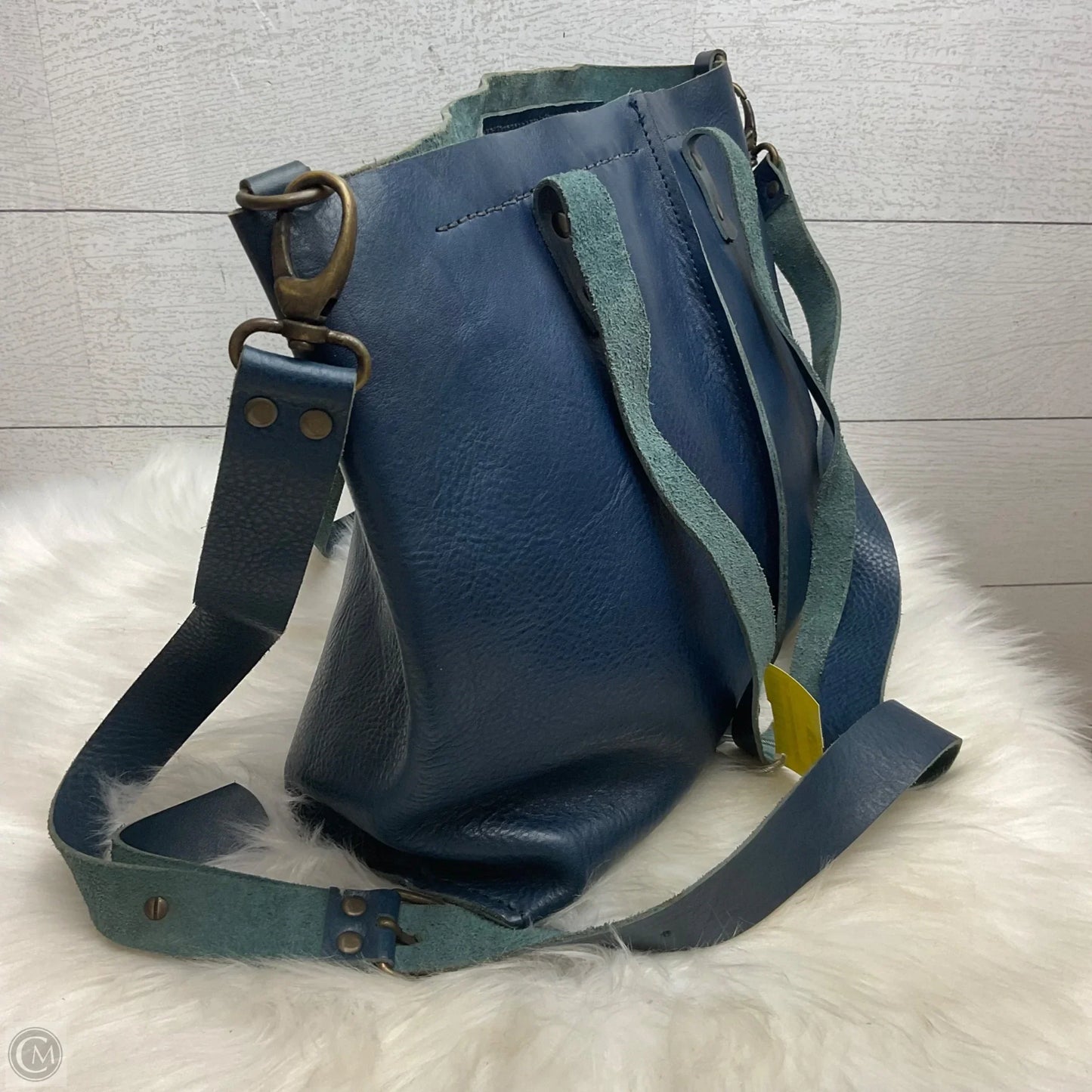 Handbag Leather By Cmb, Size: Large